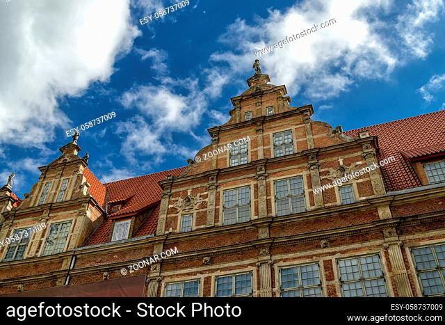 oldtown of Gdansk in Poland at the coast of the Baltic Sea