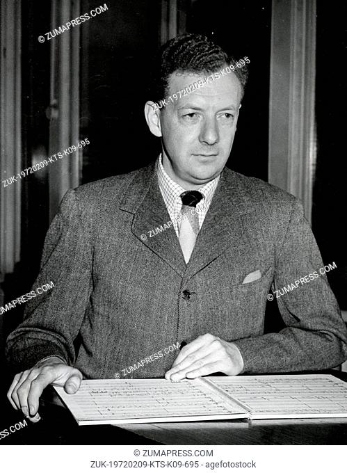 BENJAMIN BRITTEN Edward Benjamin Britten, Baron Britten of Aldeburgh (Credit Image: © Keystone Press Agency/Keystone USA via ZUMAPRESS.com)