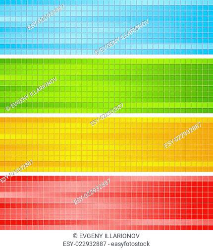 Abstract colorful squares design