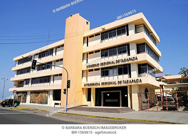 Government building, Tarapaca region, Iquique, Norte Grande, northern Chile, Chile, South America