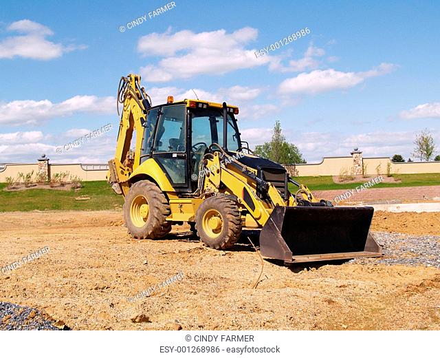 front end loader at a construction site