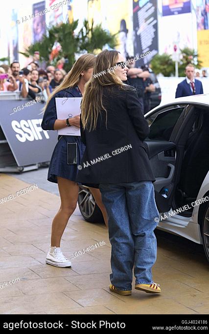 Olivia Wilde arrives at Maria Cristina Hotel during 70th San Sebastian International Film Festival on September 16, 2022 in Donostia / San Sebastian, Spain