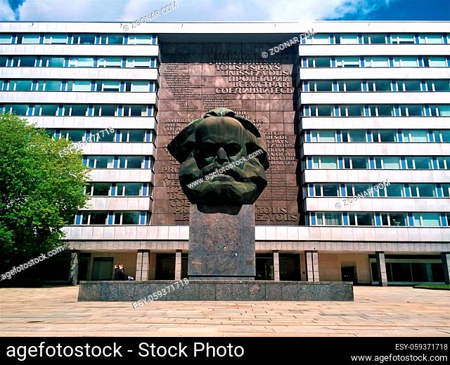 The Karl Marx Monument in Chemnitz, Germany