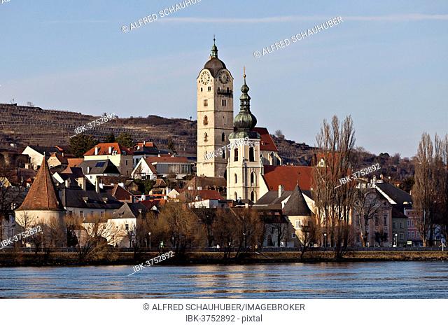 Krems-Stein on Danube river, historic center, Krems-Stein, Waldviertel, Lower Austria, Austria