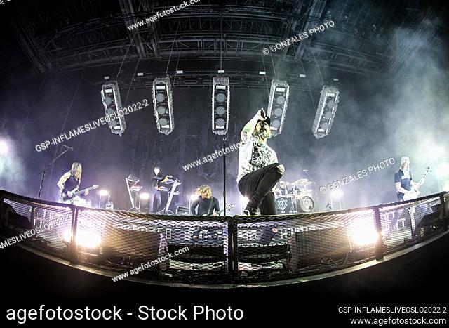 Oslo, Norway. 11th, December 2022. The Swedish heavy metal band In Flames performs a live concert at Oslo Spektrum in Oslo