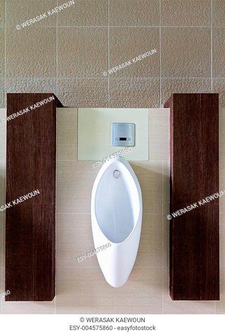 Urinals in the men's bathroom
