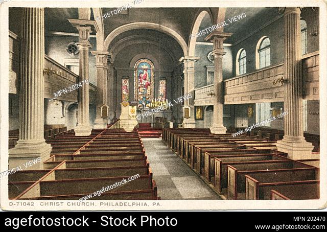 Christ Church, Philadelphia., Pa. Detroit Publishing Company postcards 71000 series. Date Issued: 1898 - 1931 Place: Detroit Publisher: Detroit Publishing...