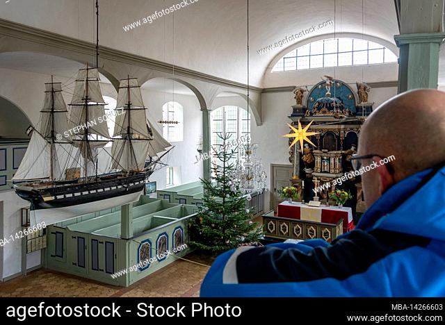 Seamen's church Prerow, votive ship