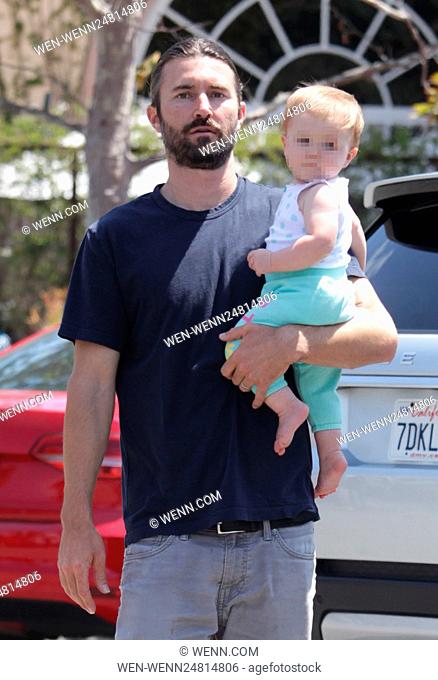 Brandon Jenner steps out with his little baby girl Eva James Jenner Featuring: Brandon Jenner, Eva James Jenner Where: Malibu, California