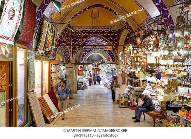 Grand Bazaar or Kapali Çarsi, Beyazit, European part, Istanbul, Turkey