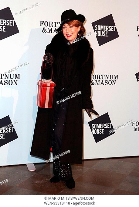 The Skate at Somerset House with Fortnum & Mason Launch Party held at the Somerset House - Arrivals Featuring: Kathy Lette Where: London