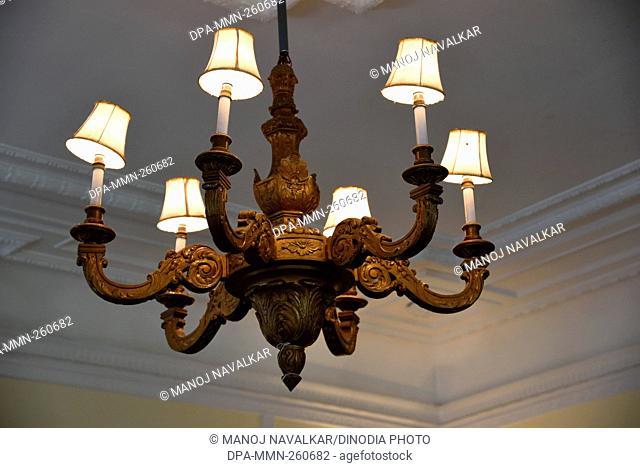 Chandelier at Chail Palace, Himachal Pradesh, India, Asia