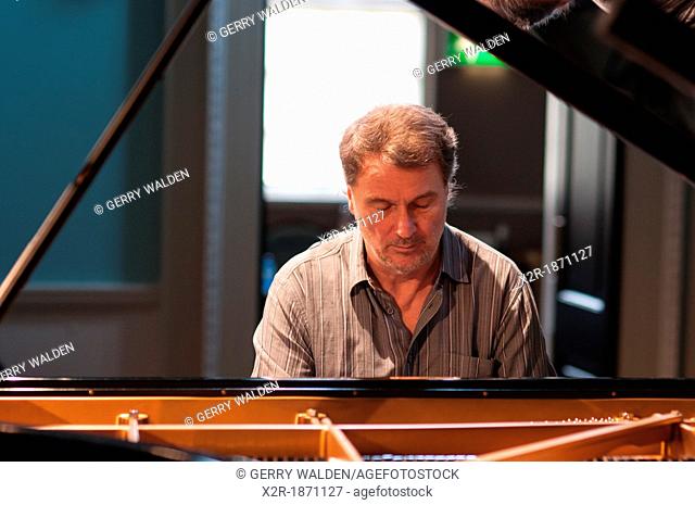 Bobo Stenson, the Swedish Grammy Award winning pianist, photographed during rehearsals for his Bath Festival performance