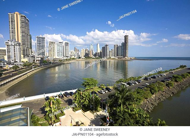 Panama, Panama City, Avenue Balboa and Punta Paitilla