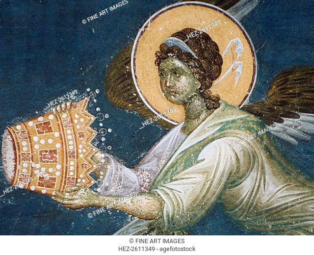 Angel with the crown, 1321-1322. Artist: Anonymous