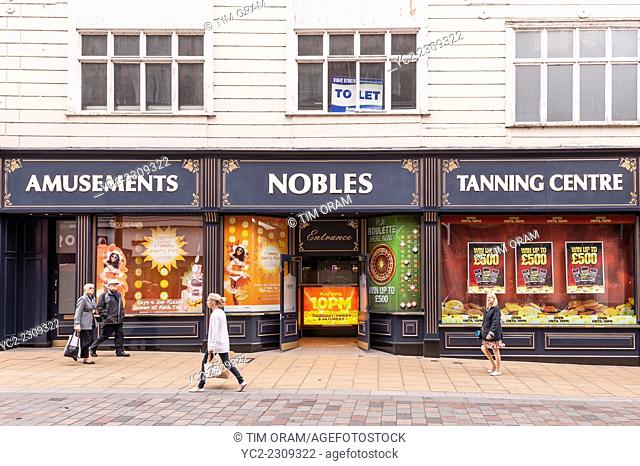 The Nobles Tanning Centre and amusements in Darlington , County Durham , England , Britain , Uk