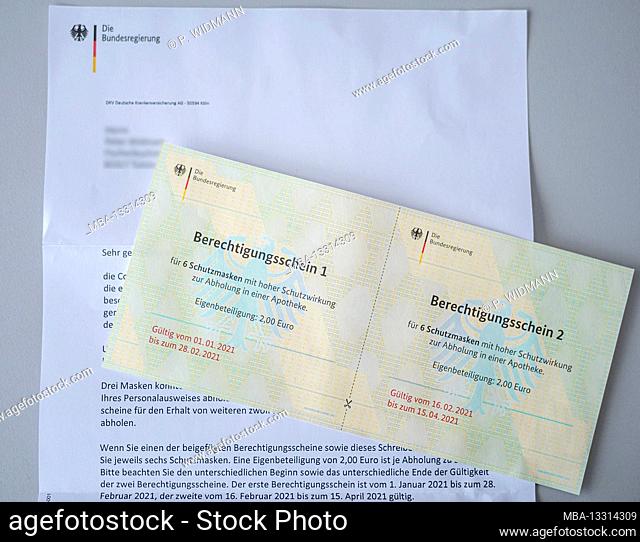 Authorization certificates for FFP2 masks from the Federal Government of Germany