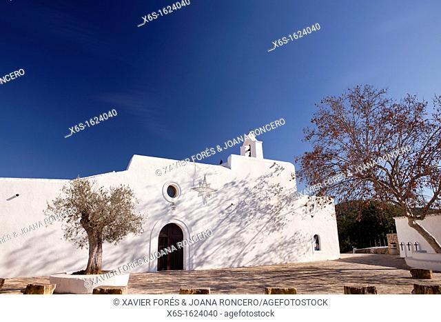Church in Santa Agnès de Corona, Ibiza, Illes Balears, Spain