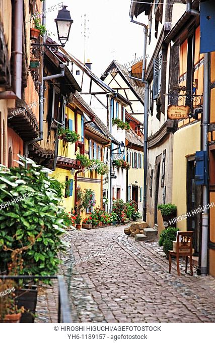 France, Alsace, Eguisheim, Route du Vin l'Alsace