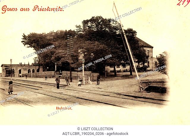 Bahnhof Priestewitz, Level crossings in Saxony, Boom barriers in Germany, 1898, Landkreis Meißen, Priestewitz, Bahnhof