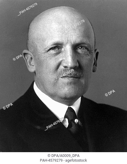 Undated picture of German general and politician Kurt von Schleicher. Kurt von Schleicher was born on the 7th of April in 1882 in Brandenburg/Havel