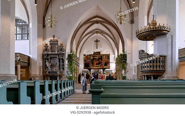 28.05.2015, Germany, Wittenberg, indoors Reformation Church Parish Church St. Marien in Wittenberg . - Wittenberg, Germany, 28/05/2015