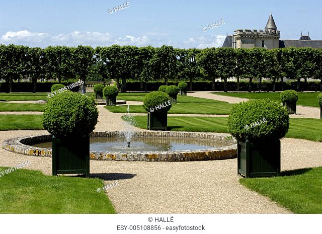 French formal garden of Villandry castel