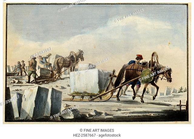 'Ice Splitting', 1825. Found in the collection of the A Pushkin Memorial Museum, St Petersburg