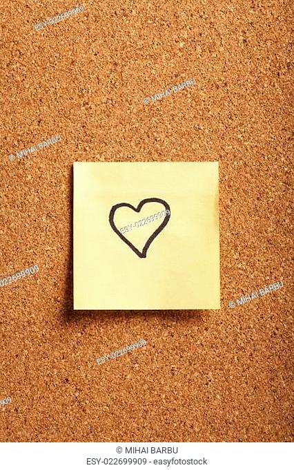 Heart-shaped note