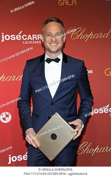 Magician Simon Pierro arrives at the ""Jose Carreras Benefiz Gala"" charity event at the Bavaria Film studios in Munich, Germany, 14Â December 2017