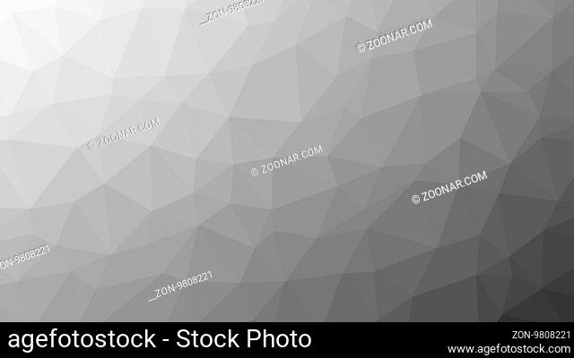Abstract gray vector gradient lowploly of many triangles background for use in design