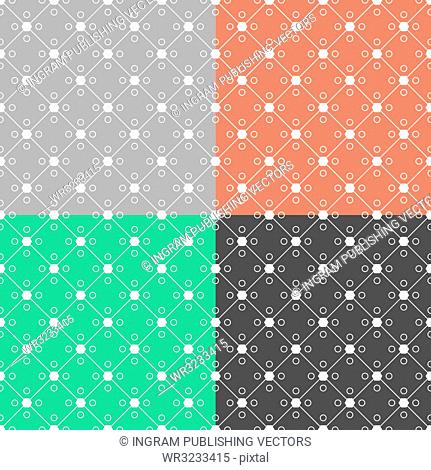 Abstract linked design that is ideal as a background or seamless desktop with four color variations