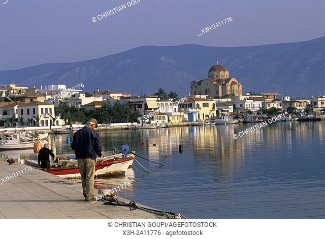 Kilada harbour, Ermioni, Argolis, Peloponnese, Greece, Southern Europe