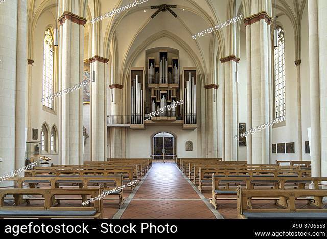 Seifert Orgel von 1972 im Inneraum der Überwasserkirche in Münster, Nordrhein-Westfalen, Deutschland, Europa | Seifert organ of 1972