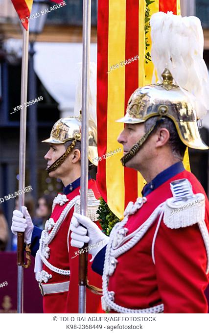 guard of honor, Festa De L'Estandart, civic-religious festival in the Christian conquest of the city is commemorated by King Jaume I on December 31, 1229