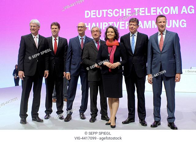 Germany, Cologne, 15.05.2014 General Meeting of the German Telekom AG From left to right: Niek Jan van Damme, Board Member, Thomas Kremer, Board Member Privacy