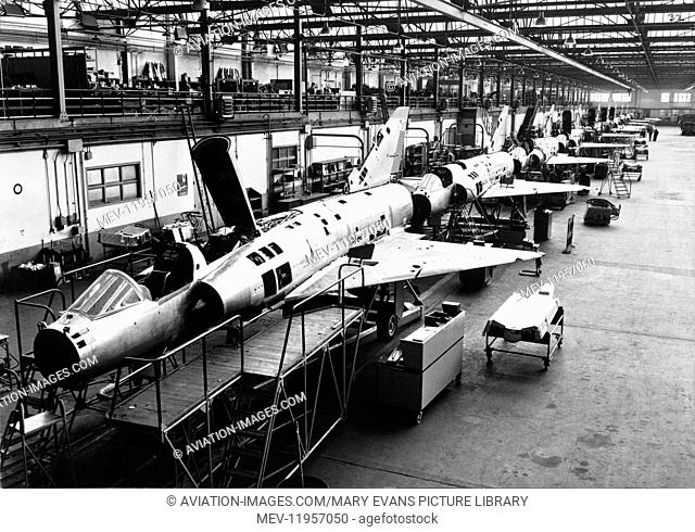 French Airforce Dassault Mirage III / 3 Production-Line Factory at Merignac