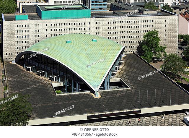 D-Dortmund, Ruhr area, Westphalia, North Rhine-Westphalia, NRW, city view, aerial view, municipal theatre Dortmund, opera house, cupola - Dortmund