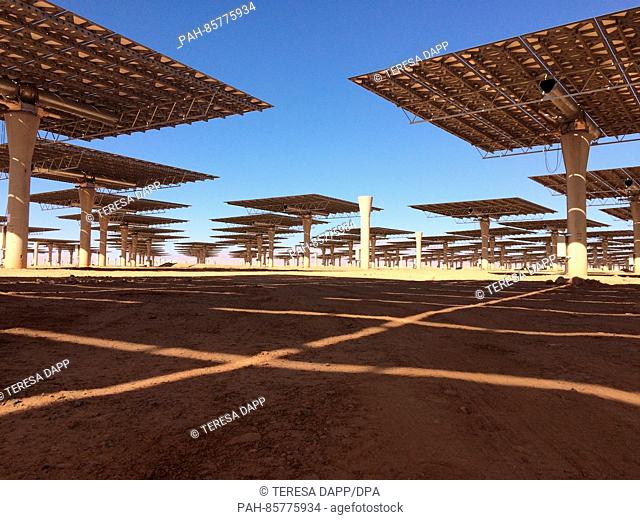 The world's largest solar power complex is developed near Ouarzazate, Morocco, 17 November 2016. Germany is invloved in the financing