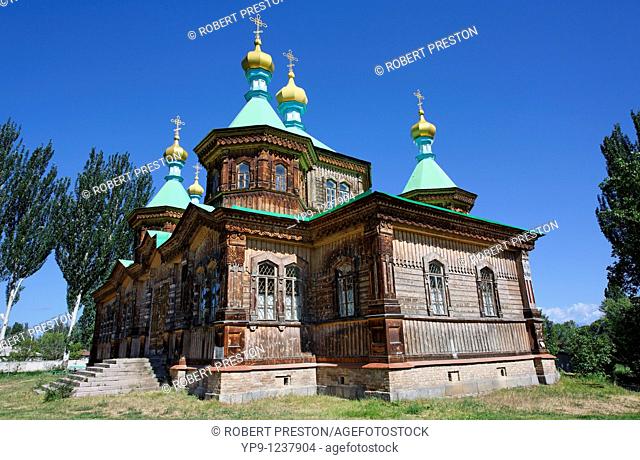 Kyrgyzstan - Karakol - the Russian Orthodox Holy Trinity Cathedral