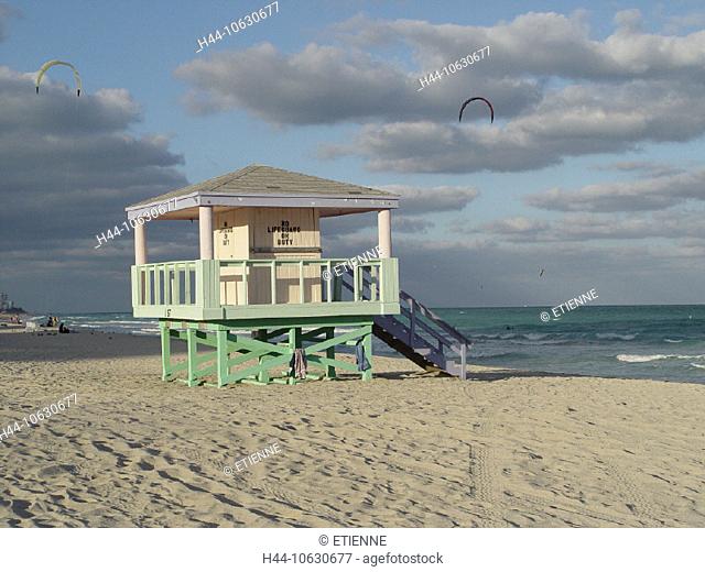 10630677, holidays, Florida, spare time, Guard, small house, Kitesurfing, Life, Lifeguard, Miami Beach, rescue, rescue, sport