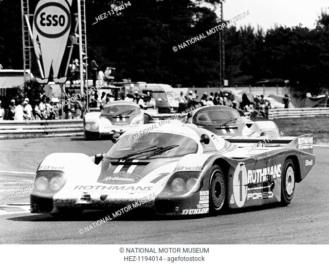 Porsche 956 driven By Jacky Ickx and Derek Bell, 1982. They won at Le Mans, Spa and Brands Hatch, and came second at Silverstone as Ickx won the World Sportscar...