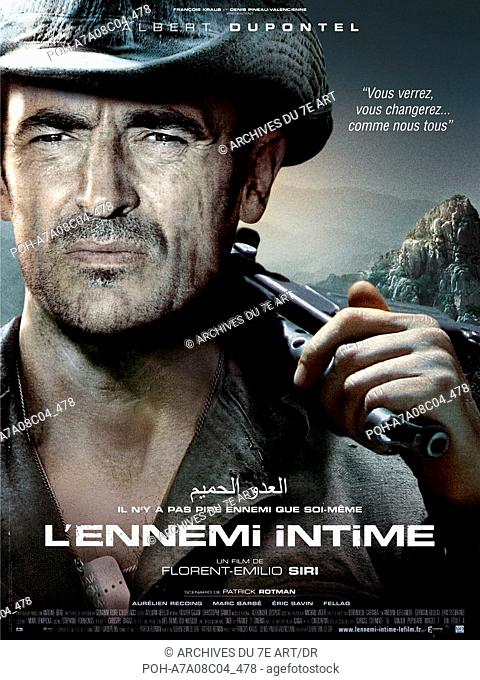 L'Ennemi intime Year 2007 France Affiche / Poster Albert Dupontel  Director: Florent Emilio Siri. WARNING: It is forbidden to reproduce the photograph out of...