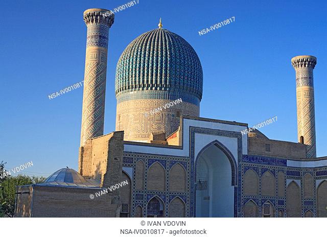The Gur-Emir Mausoleum, burial place of Timur Tamerlane, Samarkand, Uzbekistan