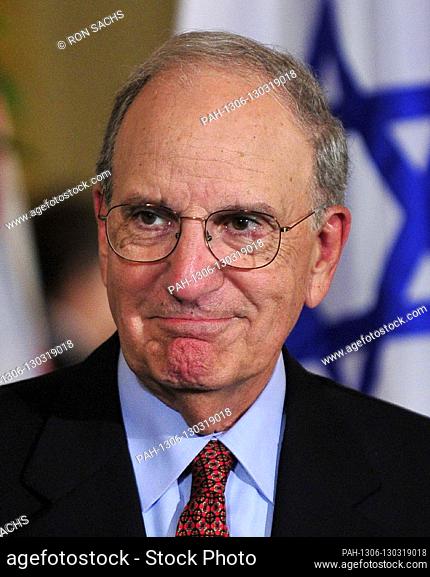 Special Envoy to the Middle East George Mitchell arrives prior to United States President Barack Obama and Middle Eastern leaders making statements in the East...