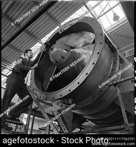 ***MARCH 29, 1973 FILE PHOTO***The water pump BVPS-2000 was completed these days by the workers of the Sigma national enterprise in Lutin, Czechoslovakia