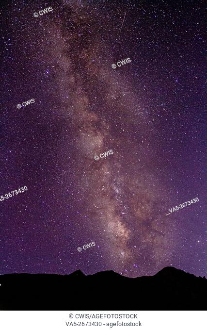 Rawu, Tibet, China - The view of amazing galaxy at night
