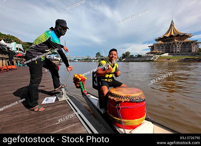 International Dragon Boat Race 2019, Sarawak River, Kuching Water Front, Old Town Kuching, Kuching, Sarawak, Malaysia