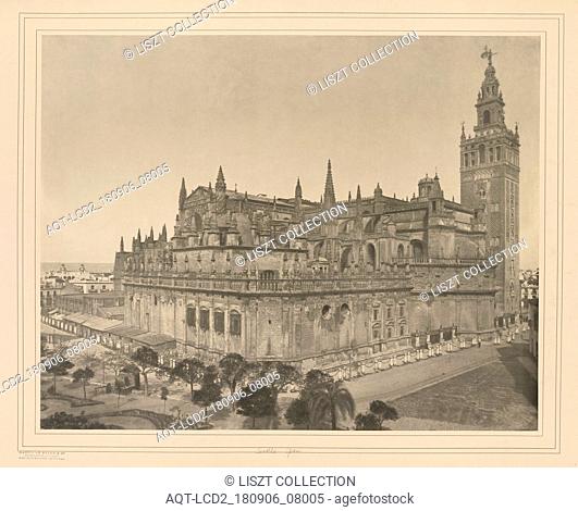 Cathedral, Seville; Braun & Co. (French, active about 1850 - 1890); Seville, Spain; negative about 1875; print about 1890; Carbon print; 62.2 x 78
