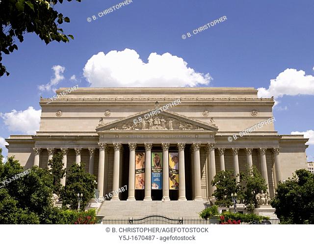 The National Archives building, Washington DC